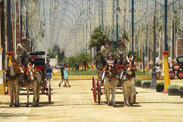Carriages at the Feria del Caballo