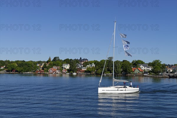 Sailboat off Vaxholm