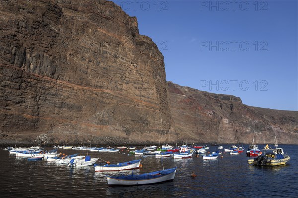Fishing boats in the harbour of Vueltas
