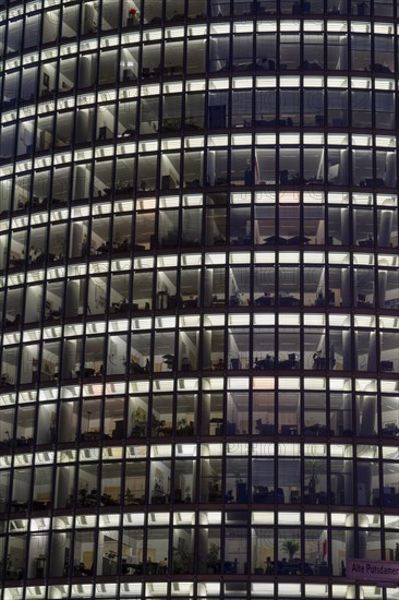 Windows of the facade of BahnTower