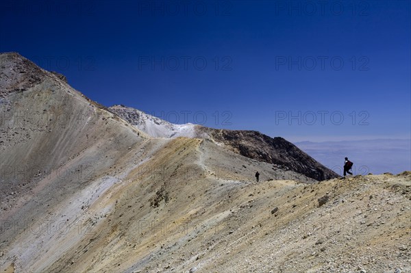 During the ascent of the Iztaccihuatl