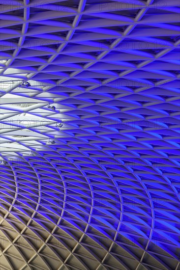 Modern roof construction by John Mc Aslan at King's Cross Station