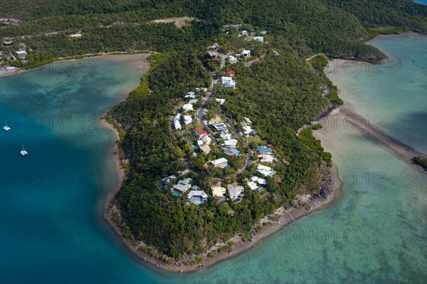 Aerial view of Airlie Beach