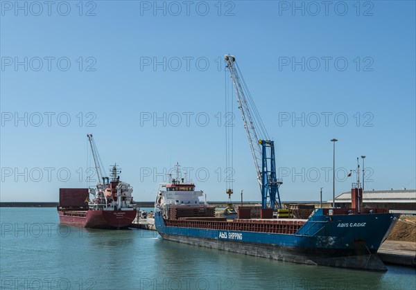 Ship being loaded with coal