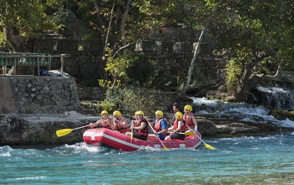 Rafting on Koprucay mountain river