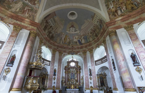 Altar room of the Trinity Church Kappl