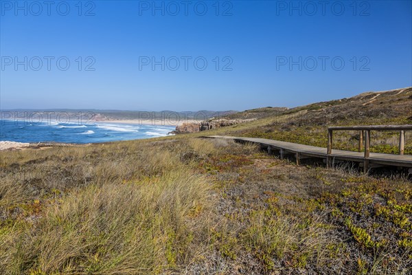 Wooden walkway to a lookout point