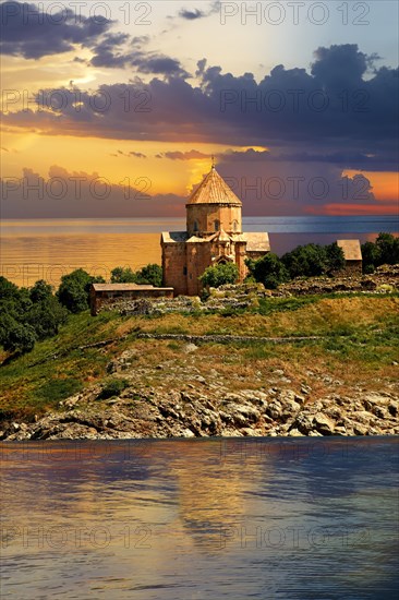 10th century Armenian Orthodox Cathedral of the Holy Cross on Akdamar Island