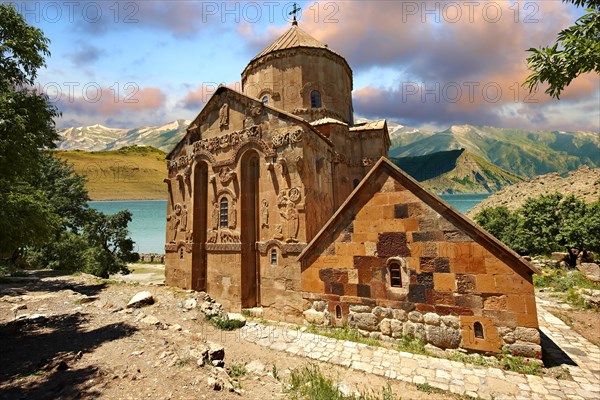 10th century Armenian Orthodox Cathedral of the Holy Cross on Akdamar Island