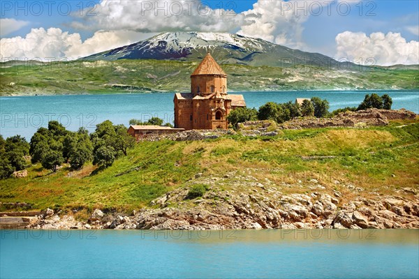 10th century Armenian Orthodox Cathedral of the Holy Cross on Akdamar Island