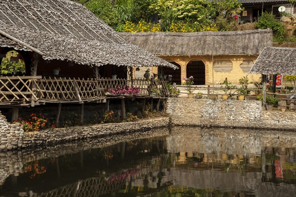 Tea shop in a village of the Chinese minority on the border with Myanmar