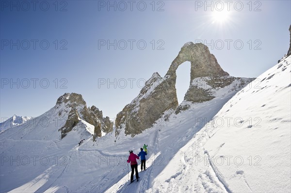 Ski area at the Aiguille Percee