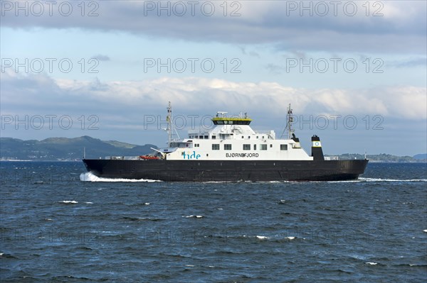 Bjornefjord ferry on the route between Stavanger and Tau