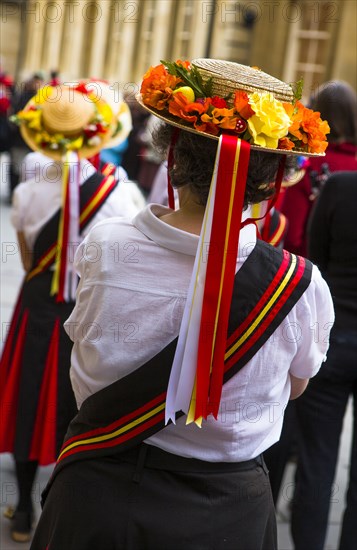 Dancer wearing a folk costume