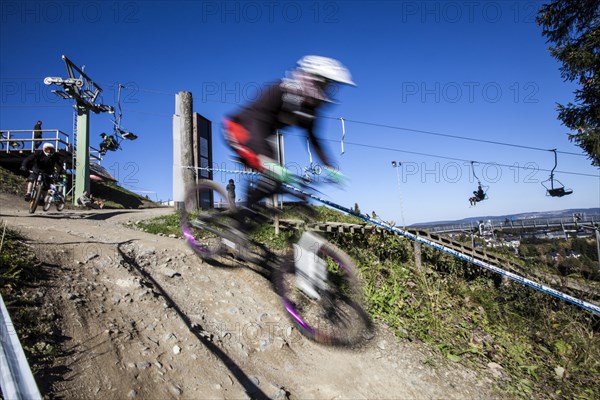 Mountain biker