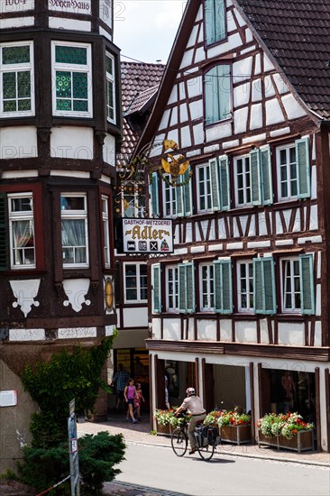 Half-timbered houses in Schiltach in the Kinzig Valley