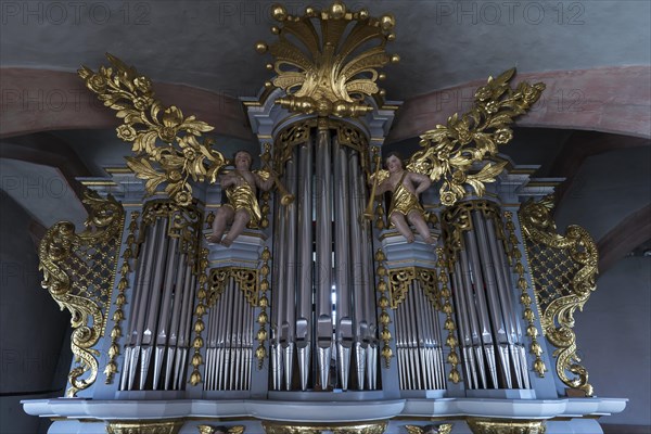 Organ prospectus from 1693 in the gothic hall church St. Veit Church