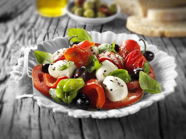 Buffalo mozzarella and tomato salad