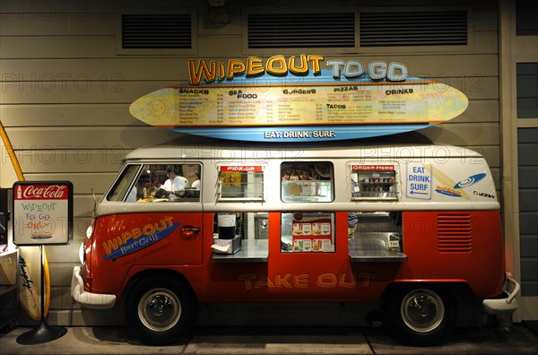 Wipeout To Go takeaway in an old VW bus