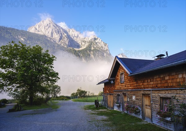 Wettersteinspitze with early fog