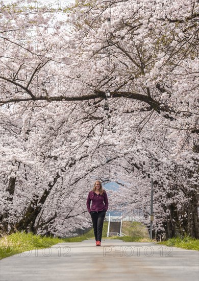 Woman on a path