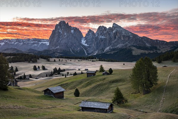 Morning atmosphere on the Seiser Alm