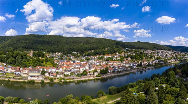 Aerial view of the Vierburgeneck Schadeck Castle