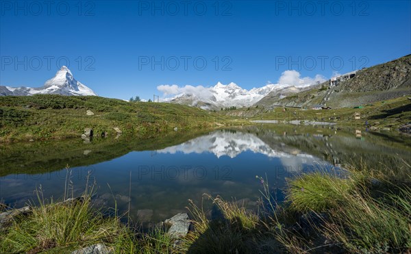 Matterhorn reflected in Lake Leisee