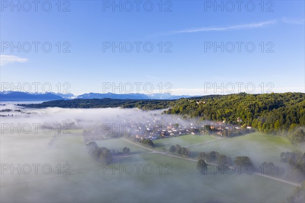 Ground fog over Eurasburg