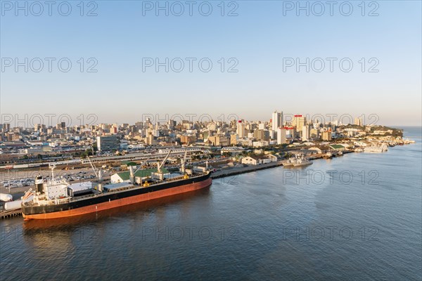 Downtown cityscape with harbour