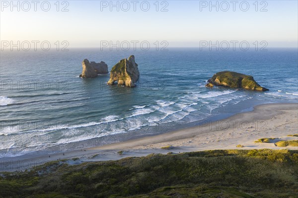 Rock island on Wharariki beach