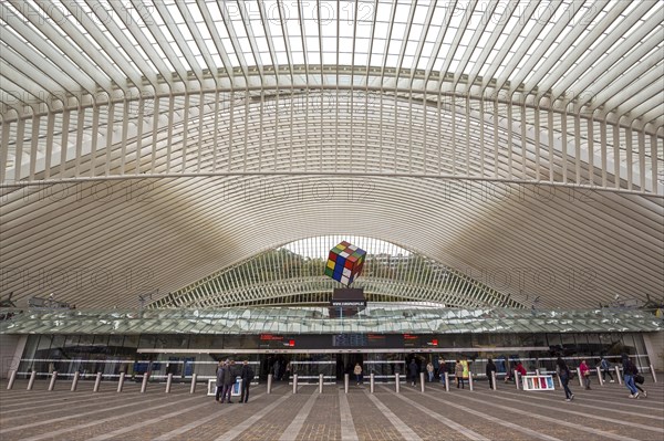 Exterior view of Liege railway station