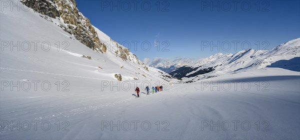 Group of ski tourers