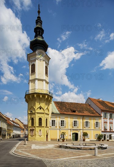 Main square with town hall tower