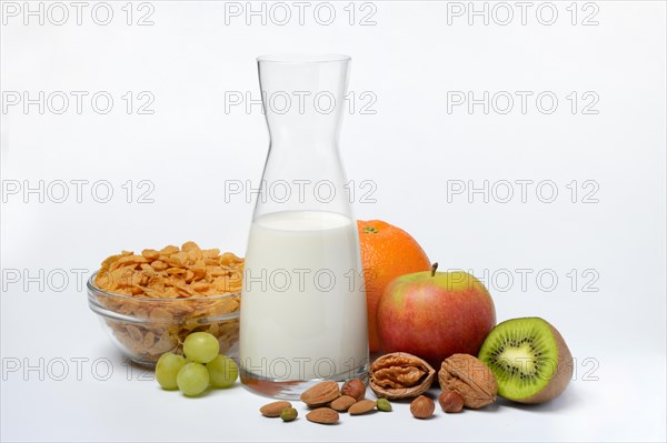 A carafe with milk