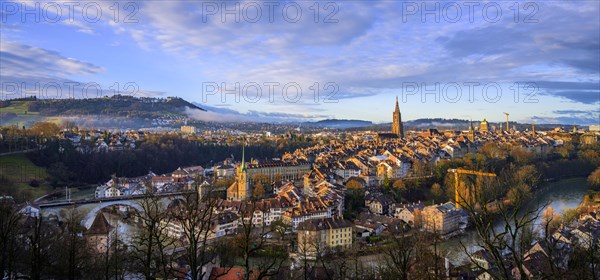 City view in the morning light