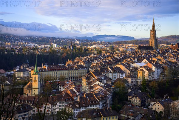 City view in the morning light