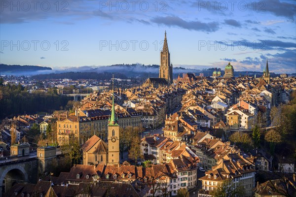 City view in the morning light