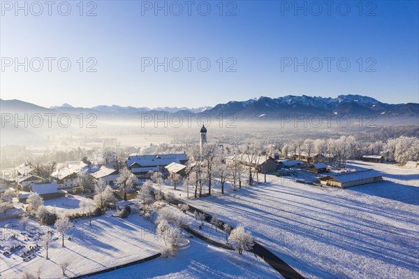 Village Gaissach in winter