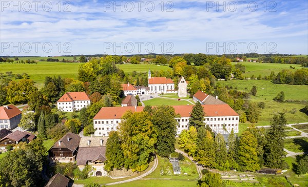 Aerial view, Wessobrunn Monastery