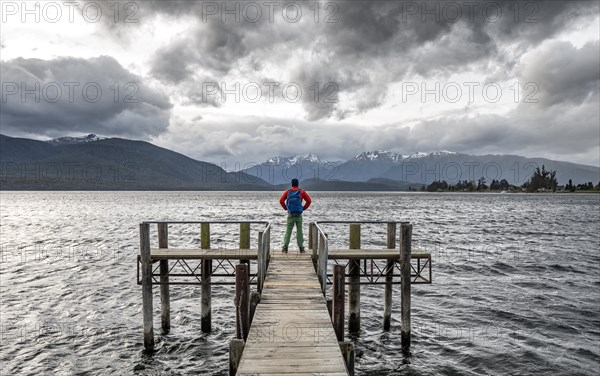 Cloudy sky over mountains