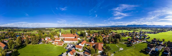 Aerial view Salesian Convent or Beuerberg Convent