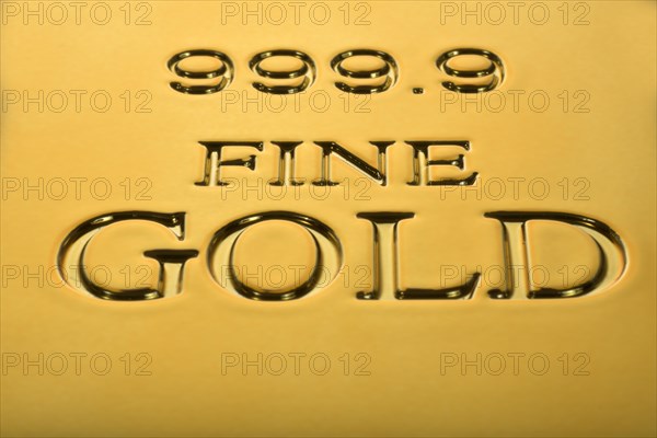 Gold ingot fine gold 999