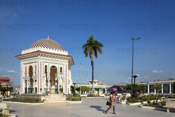 The eye-catching gazebo at the Parque Cespedes