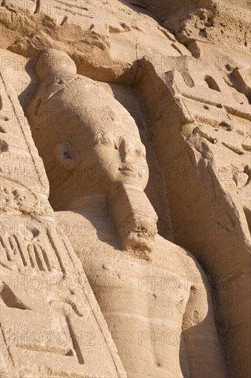 Colossal statue at Hathor temple of queen Nefertari