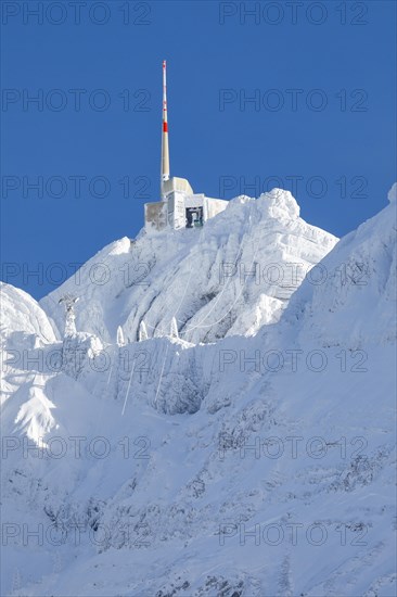 Saentis summit after snow storm