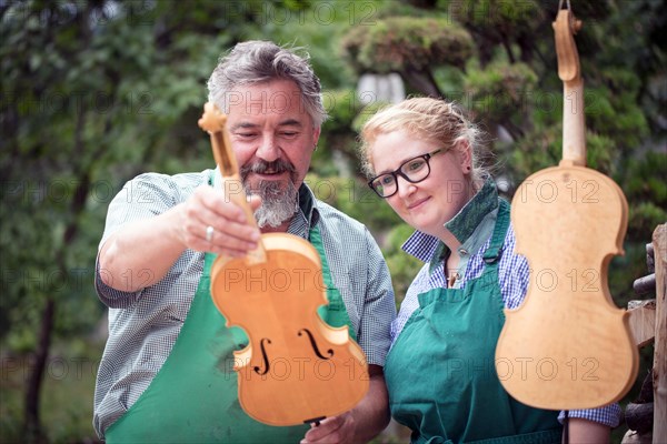 Collaborator and master violin maker Rainer W