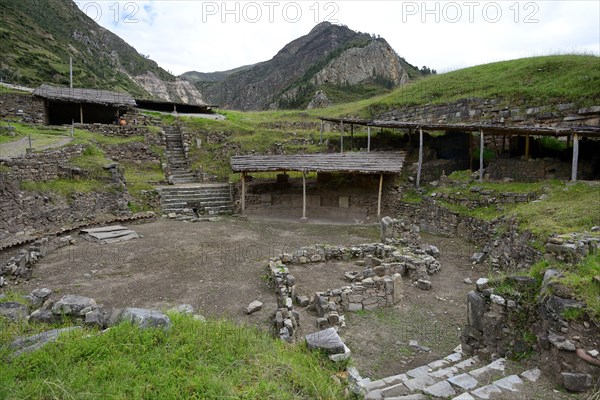 In the ruins of Chavin de Huantar