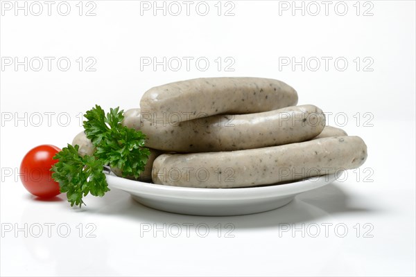 Nuremberger Rostbratwurst on a plate