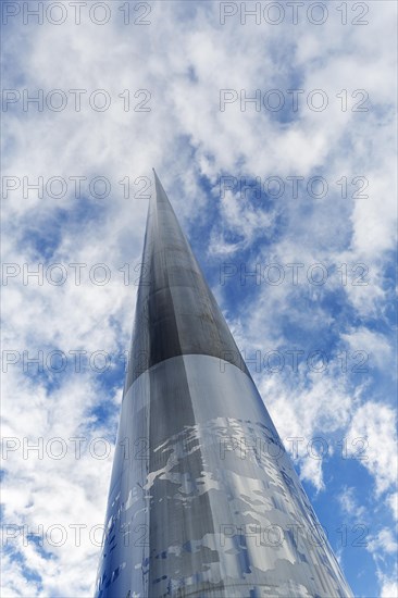 Monumental stainless steel sculpture